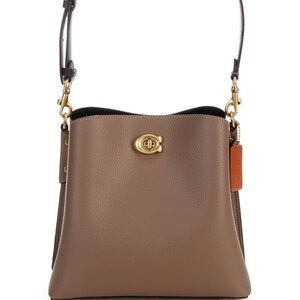 Coach Willow Pebble Leather Bucket Crossbody Bag